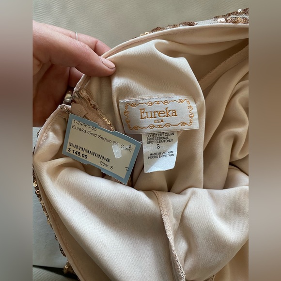 Rose Gold Evening Gown - Picture 3 of 5